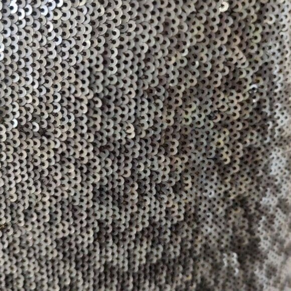 White House Black Market Sequin Dress Silver Gold M Cocktail Party Metallic - Picture 4 of 10